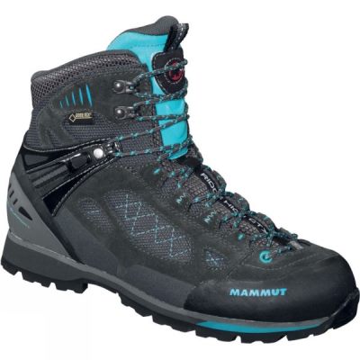 Botas Mammut Ridge High GTX Mujer - Gris / Azules - Chile MFL137582